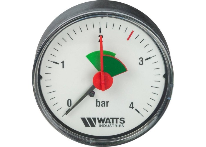 Watts MHA 63/4x1/4" Watts Манометр аксиальный 63 мм, 0-4 бар. в Белгороде